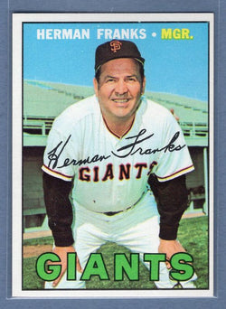 1967 Topps #116 Herman Franks EX-MT   GO60