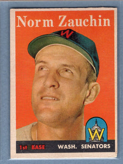 1958 Topps #422 Norm Zauchin (c) VG  GO501