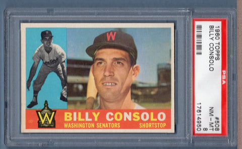 1960 Topps #508 Billy Consolo (17614950) PSA 8