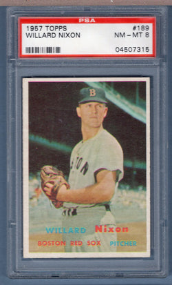 1957 Topps #189 Williard Nixon (04507315) PSA 8