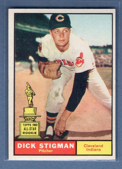 1961 Topps #77 Dick Stigman(2) NM GO220