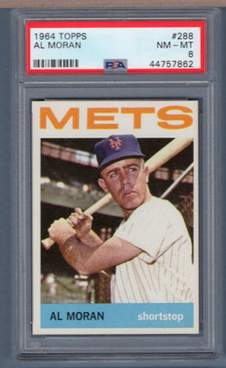 1964 Topps #288 Al Moran (44757862) PSA 8