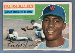 1956 Topps #4 Carlos Paula (GB) VG-EX  GO460