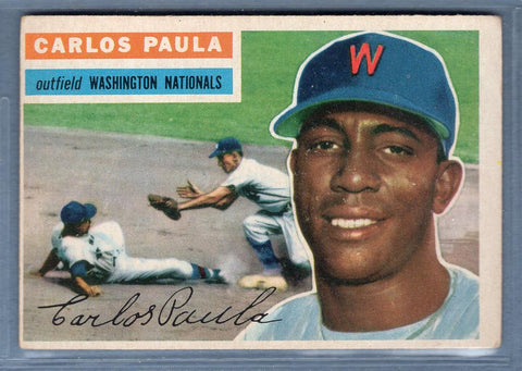 1956 Topps #4 Carlos Paula (GB) VG-EX  GO460
