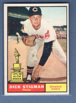 1961 Topps #77 Dick Stigman(3) NM GO220