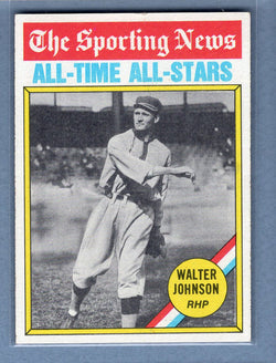1976 Topps #349 Walter Johnson (HOF) (b) EX