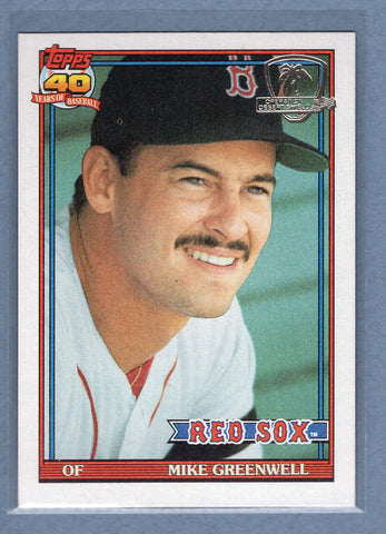 1991 Topps Desert Shield #792 Mike Greenwell  NM  GO600
