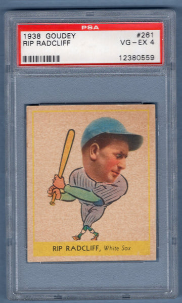 1938 Goudey #261 Rip Radcliff (12380559) PSA 4