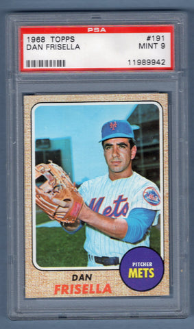 1968 Topps #191 Dan Frisella (11989942) PSA 9