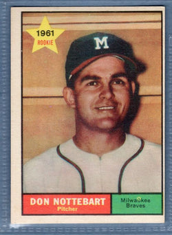 1961 Topps #29 Don Nottebart(c) VG-EX   GO417