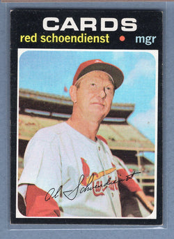 1971 Topps #239 Red Schoendienst (HOF) (d) EX  GO950
