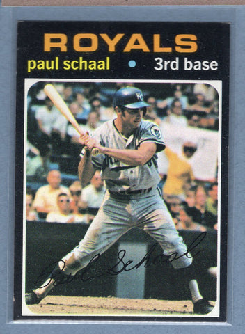 1971 Topps #487 Paul Schaal  (b) EX-MT  GO550