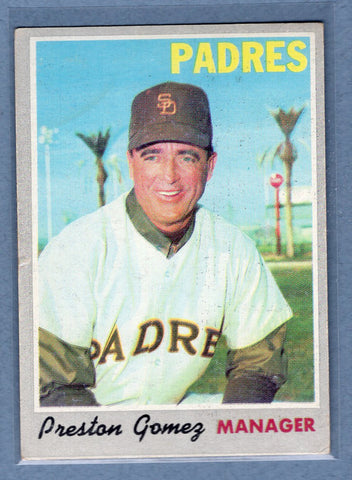 1970 Topps #513 Preston Gomez  (a) VG  GOY
