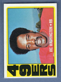 1972 Topps #22 Vic Washington NM  GO70