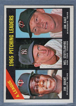 1966 Topps #224 AL Pitching Leaders EX-MT  GO466