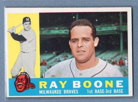 1960 Topps # 281 Ray Boone EX-MT High Grade Set Break