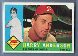 1960 Topps # 285 Harry Anderson EX-MT High Grade Set Break
