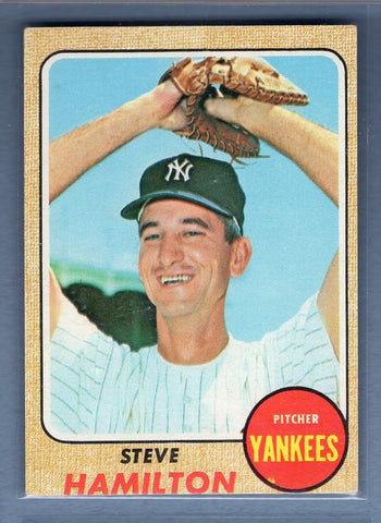 1968 Topps #496 Steve Hamilton EX-MT  GO588