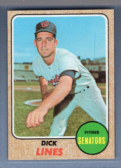 1968 Topps #291 Dick Lines EX-MT   GO220