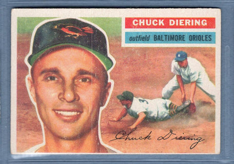 1956 Topps #19 Chuck Diering (WB) VG-EX  GO460