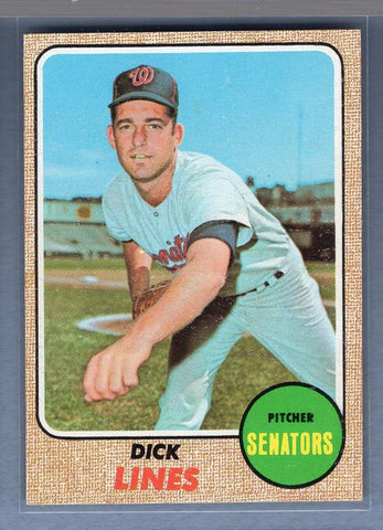 1968 Topps #291 Dick Lines EX-MT   GO220