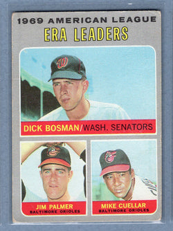 1970 Topps #68 AL ERA Leaders (Palmer, etc.)  (a) VG  GOY