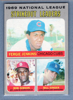 1970 Topps #71 NL Strikeout Leaders (Gibson, Jenkins, etc.)  (a) VG  GOY
