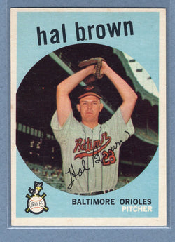 1959 Topps #487 Hal Brown EX-MT  GO79