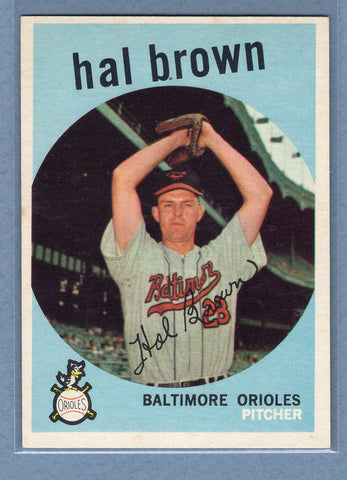 1959 Topps #487 Hal Brown EX-MT  GO79