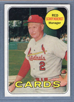 1969 Topps #462 Red Schoendienst (HOF) EX  GO661