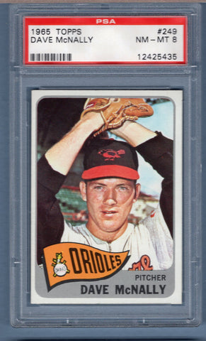 1965 Topps #249 Dave McNally (12425435) PSA 8