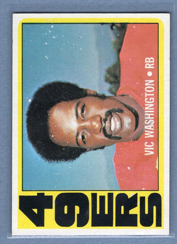 1972 Topps #22 Vic Washington EX-MT  GO244