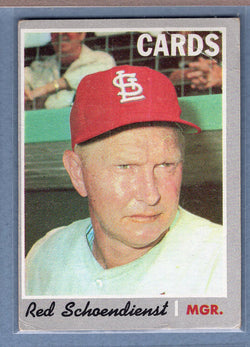 1970 Topps #346 Red Schoendienst (HOF)   G-VG  GOY