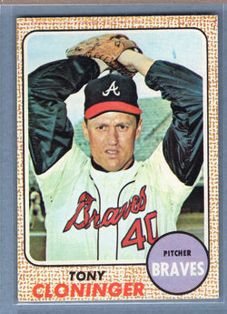 1968 Topps #93 Tony Cloninger (a)EX-MT  GO507