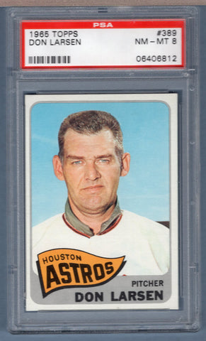 1965 Topps #389 Don Larsen (06406812) PSA 8