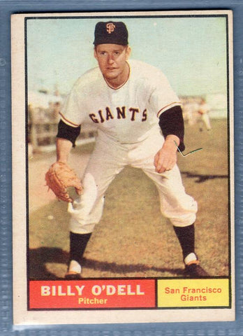 1961 Topps #96 Billy O'Dell(b) VG-EX   GO417