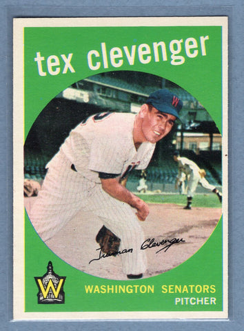 1959 Topps #298 Tex Clevenger (a) EX-MT   GO207