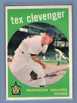 1959 Topps #298 Tex Clevenger (-c) EX-MT   GO207