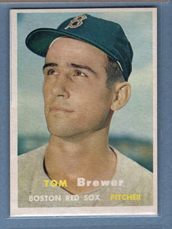 1957 Topps #112 Tom Brewer EX-MT  GO150