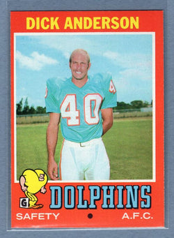 1971 Topps #67 Dick Anderson NM   GO146