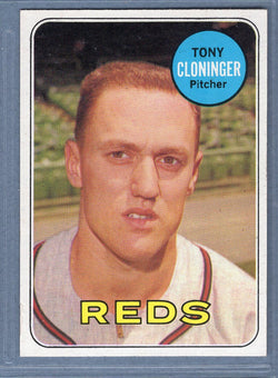 1969 Topps #492 Tony Cloninger EX-MT  GO661