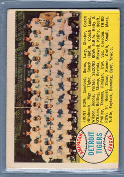 1958 Topps #397 Tigers Team VG-EX  GO149