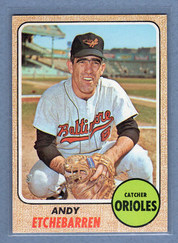 1968 Topps #204 Andy Etchebarren EX-MT  GO545