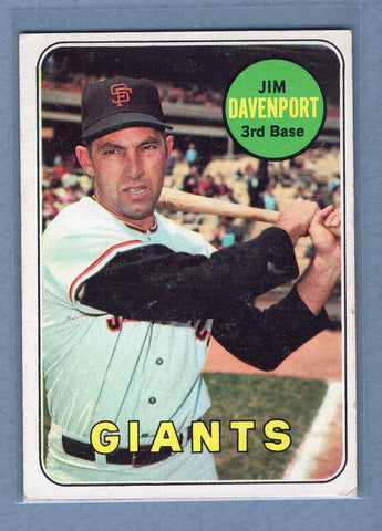 1969 Topps #102 Jim Davenport (a) EX  GO577