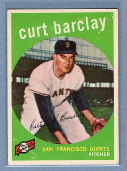 1959 Topps #307 Curt Barclay EX  GO186