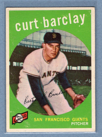 1959 Topps #307 Curt Barclay EX  GO186