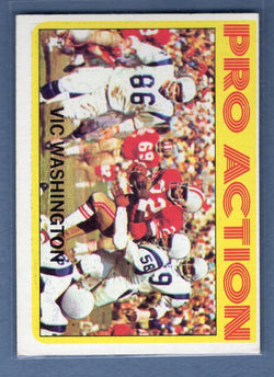 1972 Topps #255 Vic Washington NM  GO70