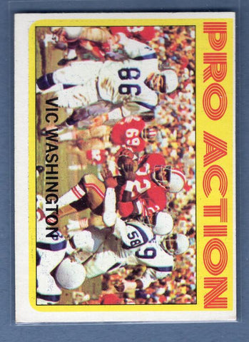 1972 Topps #255 Vic Washington NM  GO70