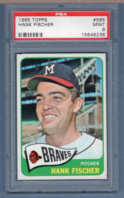 1965 Topps #585 Hank Fischer (15848236) PSA 9