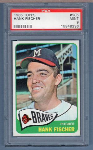 1965 Topps #585 Hank Fischer (15848236) PSA 9
